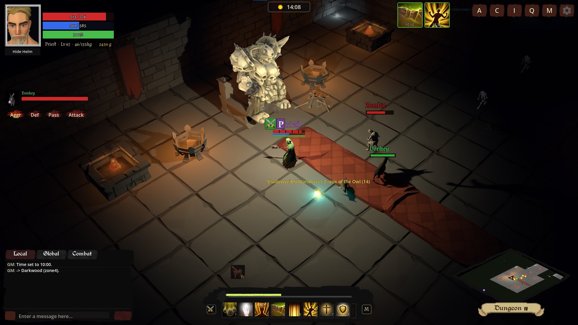 The Bone Colossus waiting in his crypt