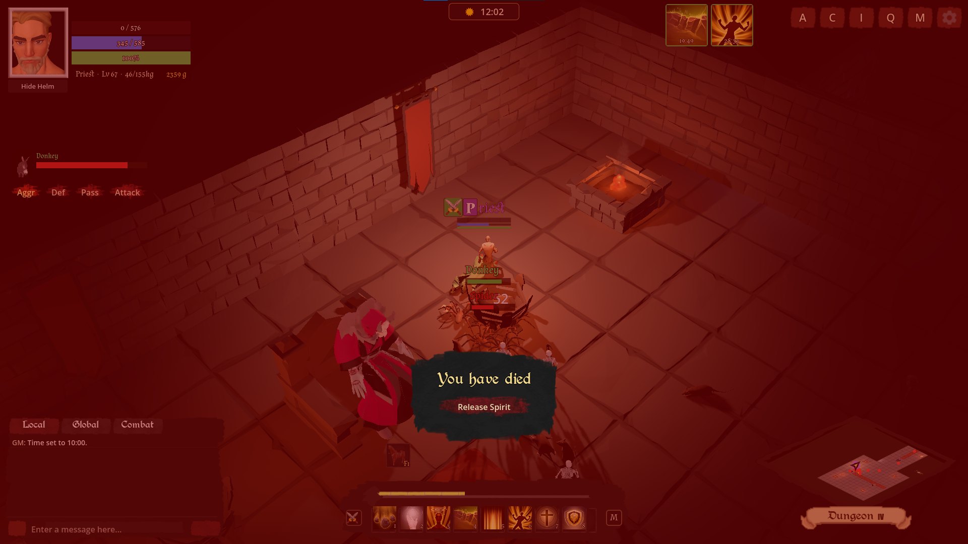 Death in the deep dungeon