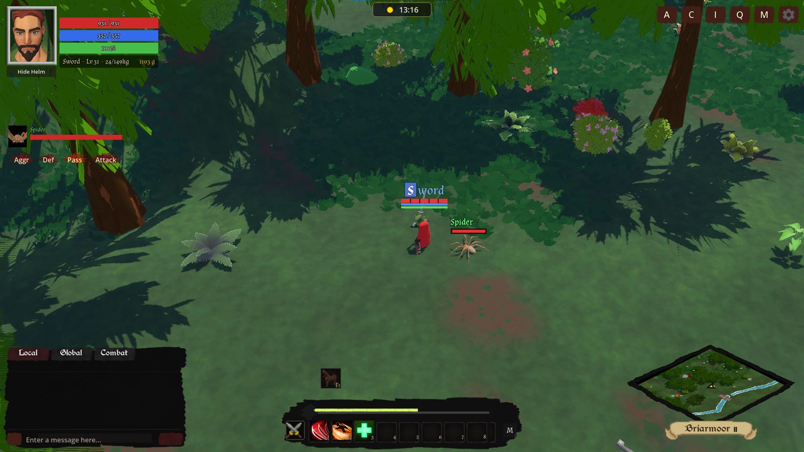 Wandering a flowering forest glade