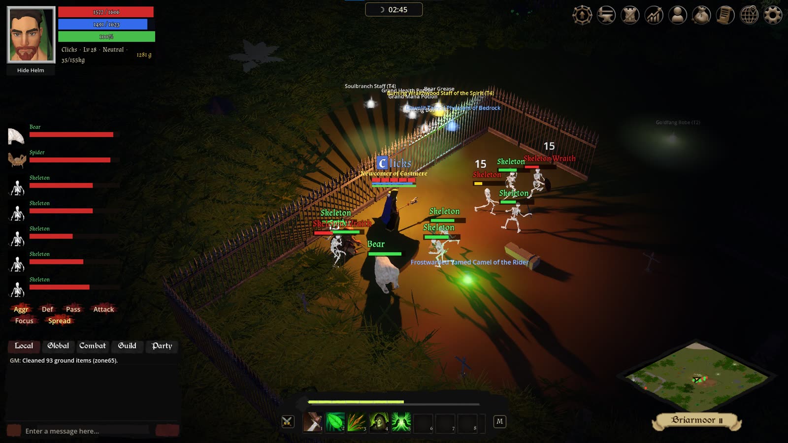 A night raid on a palisade camp